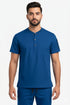 Men’s 2-Pocket Henley Scrub Set – Polyester Spandex Stretch